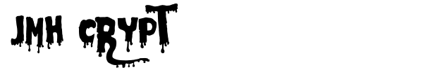 JMH Crypt font preview